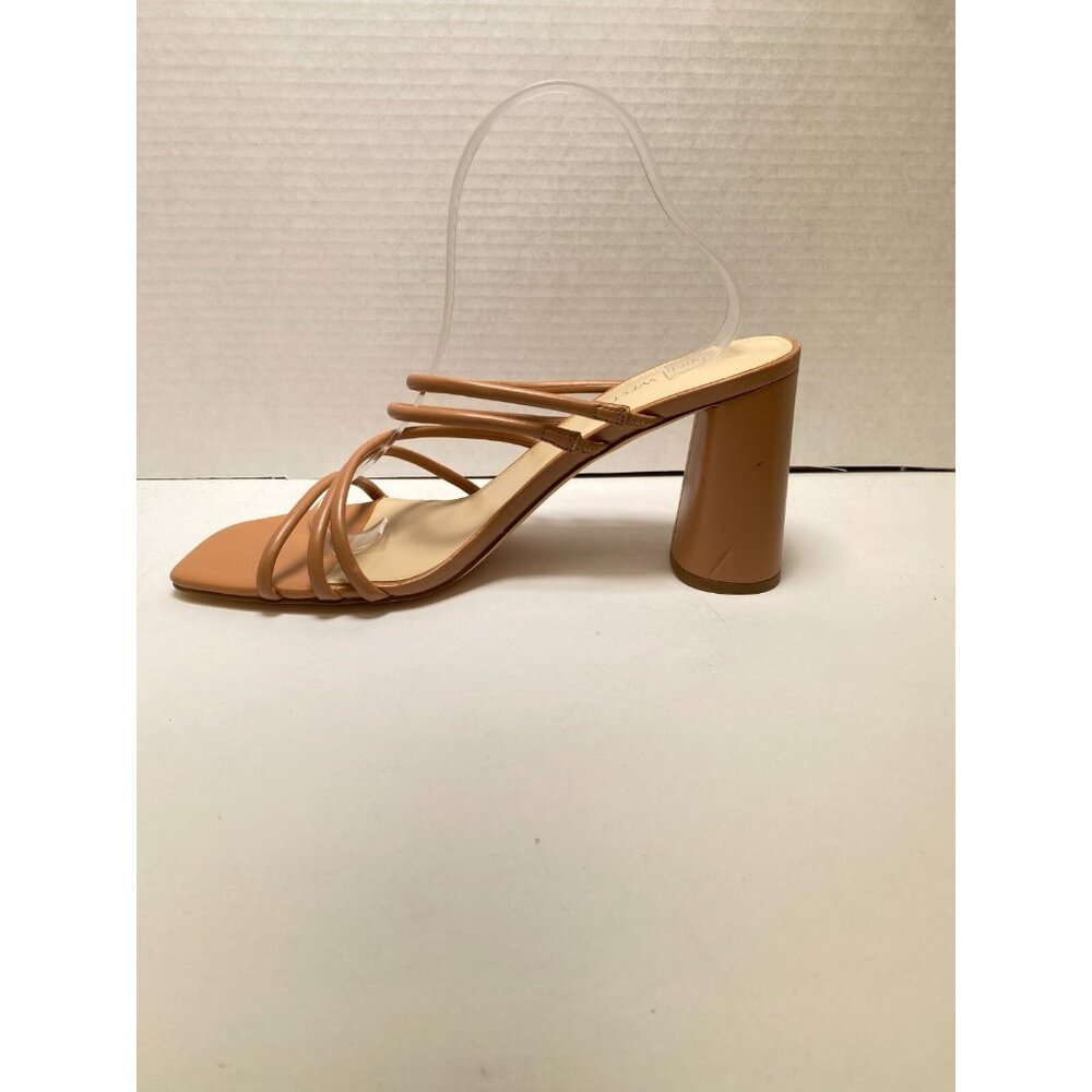 Nine West Girlie Women's Strappy Nude Sandal Heel s Sz 11 - Picture 5 of 8